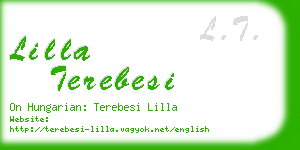 lilla terebesi business card